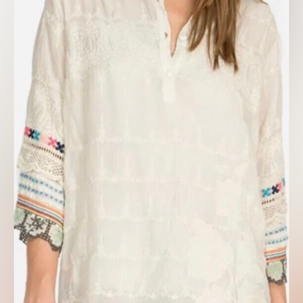Johnny Was Embroidered Tunic XL